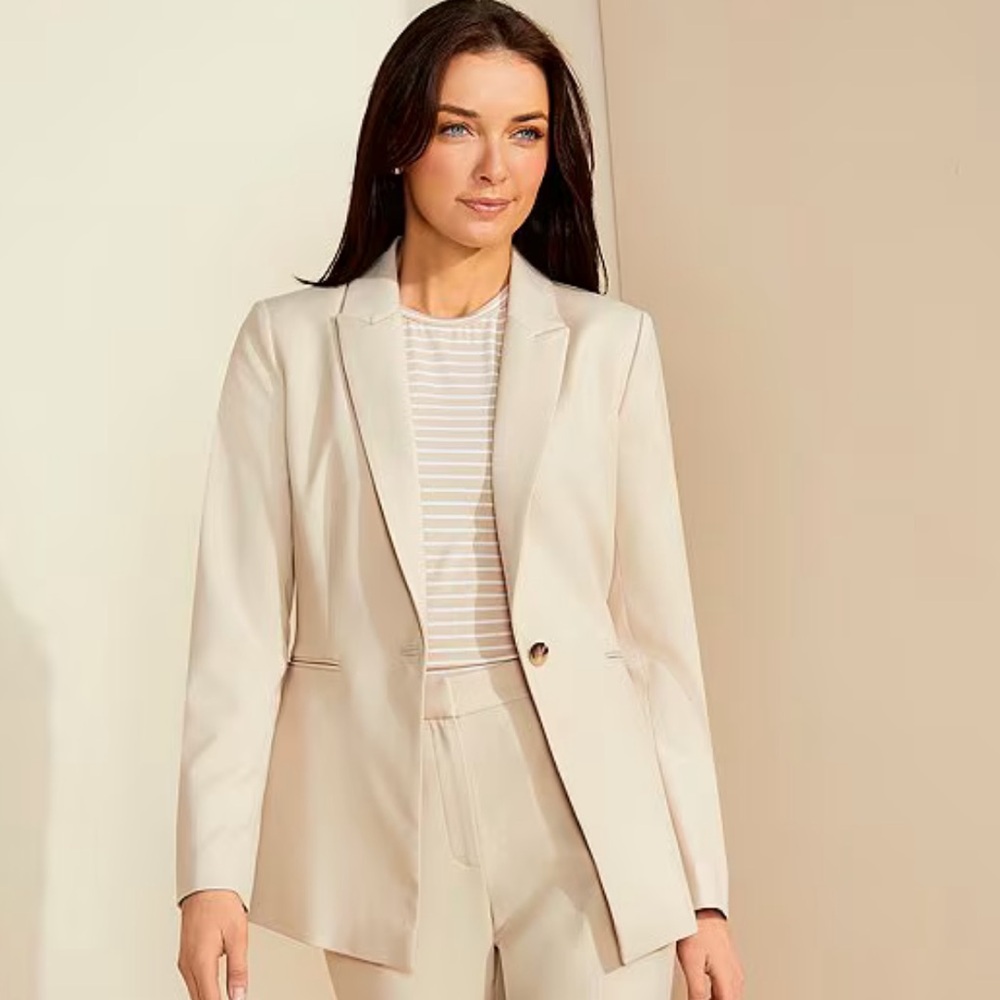 Alex Marie Light Beige Blazer